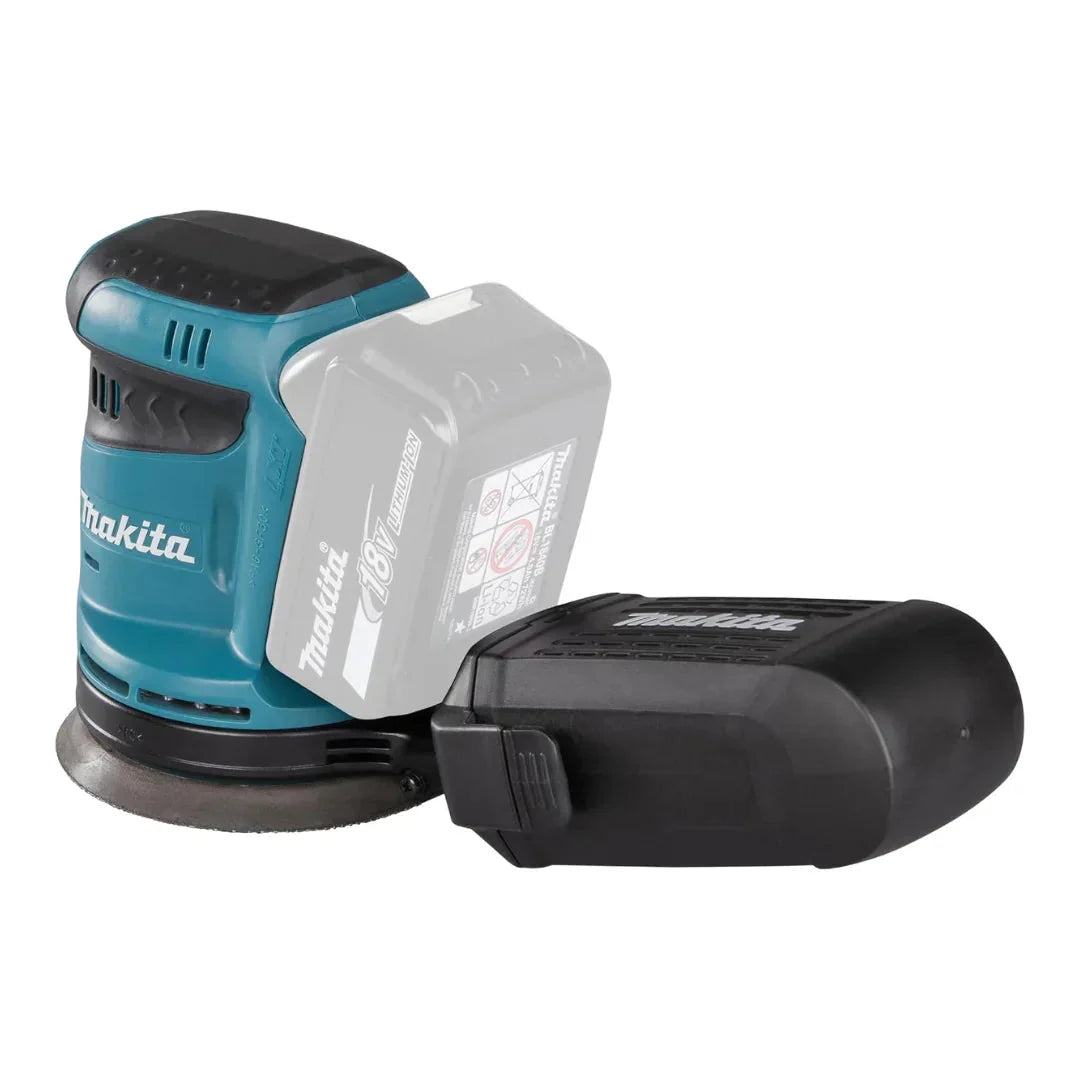 Makita 18V LXT Cordless Sander Kit – Includes 2×5.0Ah Batteries & Fast Charger