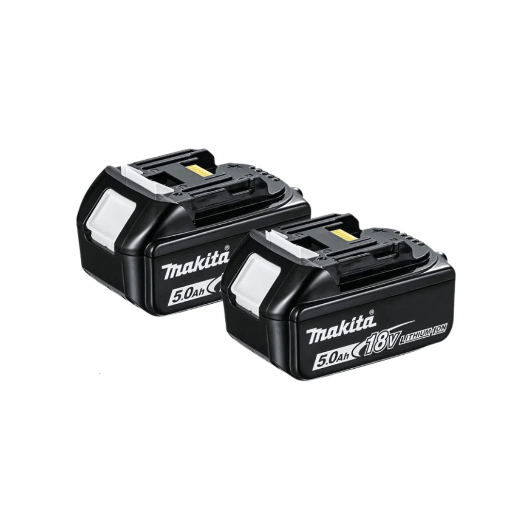 Makita 18V LXT 125mm Brushless Angle Grinder Kit – DGA504Z with 2×5.0Ah Batteries & Fast Charger