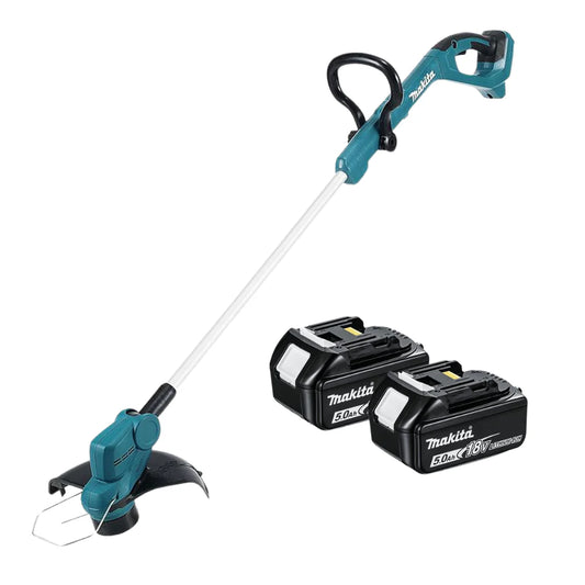 Makita 18V LXT Cordless Grass Line Trimmer – Includes 2×5.0Ah Battery Power Packs