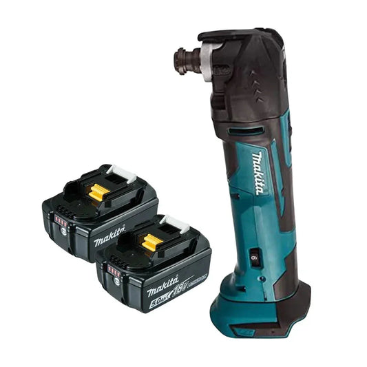 Makita DTM51Z 18V LXT Oscillating Multi-Tool Bundle – Includes 2×5.0Ah Batteries & Fast Charger