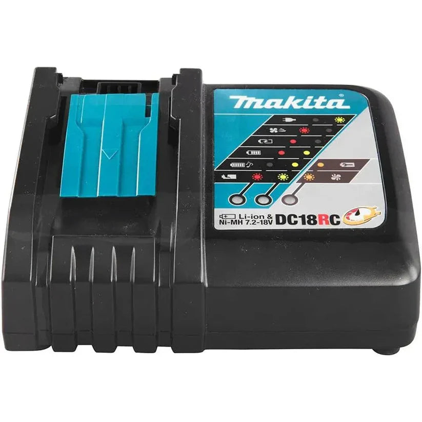 Makita BL1850B 18V LXT 5.0Ah Battery Twin Pack + DC18RC Fast Charger & MakPac Type 3 Case | Professional Power Kit